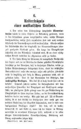 Reiseerträgnis eines musikalischen Revisors