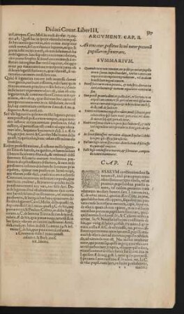 Argument. Cap. II.