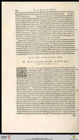 P. Callimachi experientis Attila