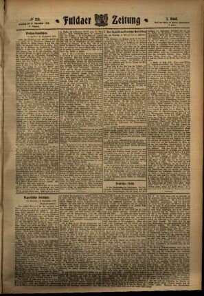 Zweite Ausgabe vom Samstag, den 17. September 1910.