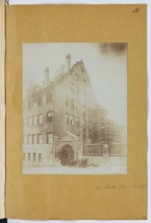Schulgebäude?, Nürnberg: Ansicht (aus: Skizzen- und Fotoalbum 15)