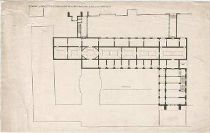 Bestelmeyer, German; Nürnberg (Bayern); Germanisches Nationalmuseum - Entwurf zum Erweiterungsbau (Grundriss OG)