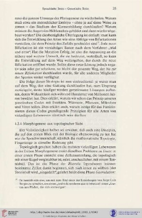 4.2.4 Morphogenese aus topologischer Sicht
