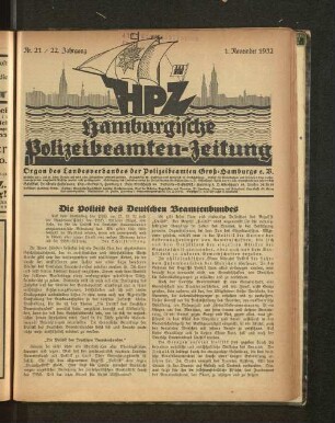 Nr. 21 / 22. Jahrgang 1. November 1932