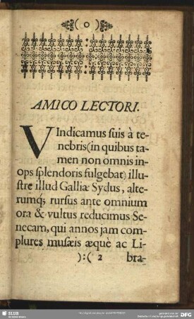 Amico Lectori