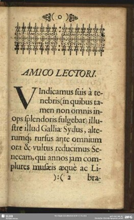 Amico Lectori