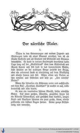 Der närrische Maler.