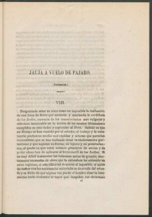 Jauja á vuelo de pájaro. - (Continuación.)