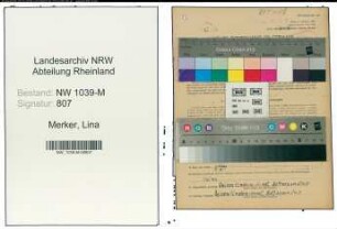 Entnazifizierung Lina Merker , geb. 24.04.1912 ()