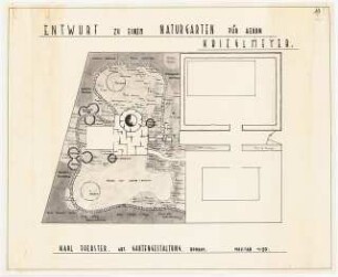 Garten für Herrn Krieglmeyer: Gartenplan 1:50