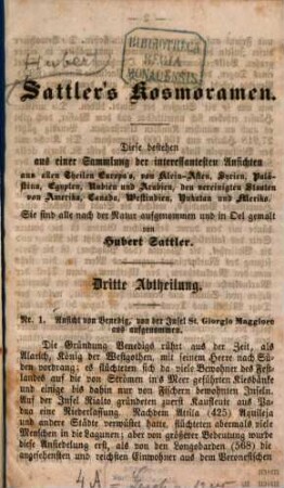 Hubert Sattler's Kosmoramen, 4