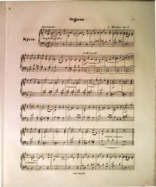 Missa Dominica : für Sopran, Alt, Tenor u. Bass mit Begl. d. Orgel ; op. 8