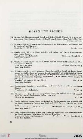 Dosen und Fächer (Nr. 318-341)