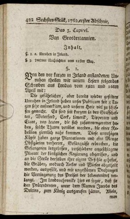 Das 3. Capitel. Von Grosbritannien.