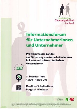 Informationsforum für Unternehmerinnen und Unternehmer