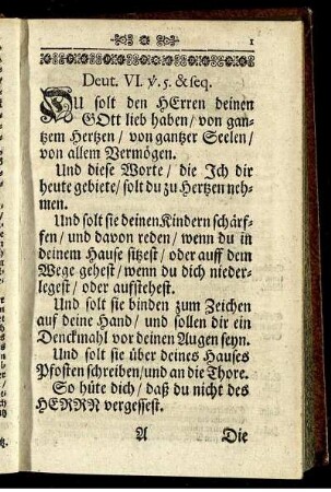 Deut. VI. v.5. & seq.