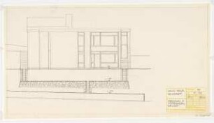 Wohnhaus Vogel, Neustadt Vorschlag A: Stützmauern: Ansicht 1:50
