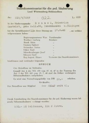 Schaal, Friedrich