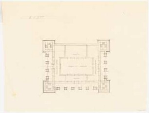 Stadion, Posen: Grundriss Turnhalle 1:200