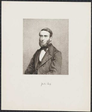 Icones Professorum Marpurgensium — Bildnis des Franz Theodor Waitz (1821-1864)