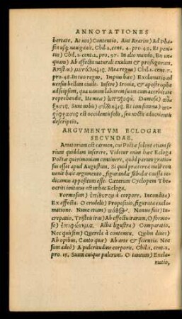 Argumentum Eclogae Secundae.