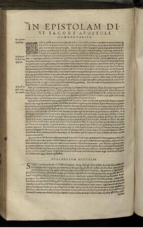 In Epistolam Divi Iacobi Apostoli Commentarius