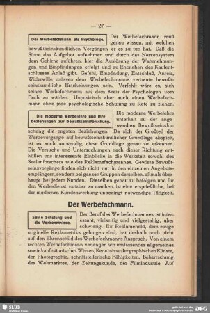 Der Werbefachmann