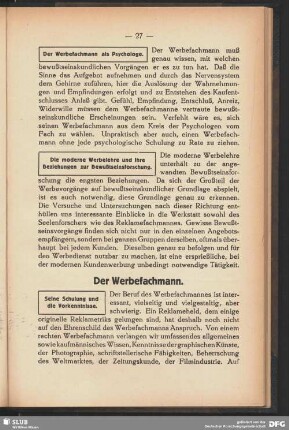 Der Werbefachmann