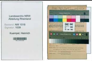 Entnazifizierung Heinrich Kuempel , geb. 11.02.1896 (Pfleger)