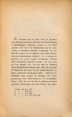 Ueber die Reflexion polarisirten Lichtes an Quecksilber