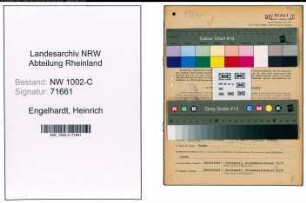 Entnazifizierung Heinrich Engelhardt, geb. 23.06.1902 (Firmeninhaber)
