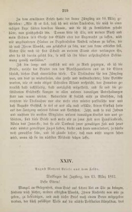 219-239, XXIV. August Mayers Briefe aus dem Felde