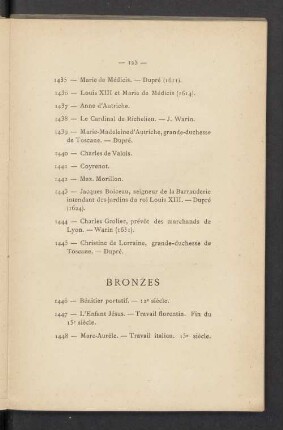 Bronzes