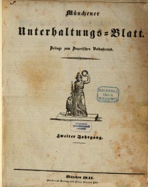 Münchener Unterhaltungs-Blatt, 1841 = Jg. 2