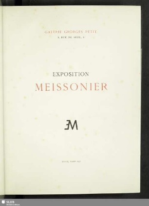 Exposition Meissonier