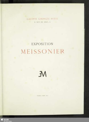 Exposition Meissonier