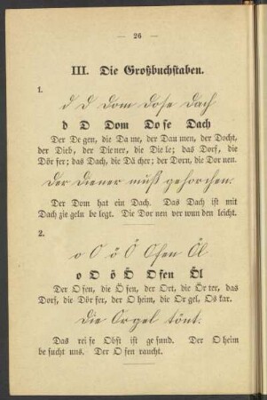 III. Die Großbuchstaben