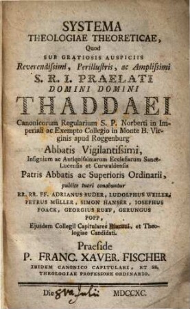 Systema Theologiae Theoreticae