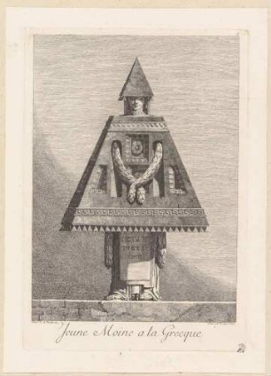 Jeune Moine a la Grecque, aus der Folge "Mascarade à la Grecque", Bl. 9