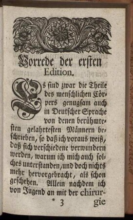 Vorrede der ersten Edition.
