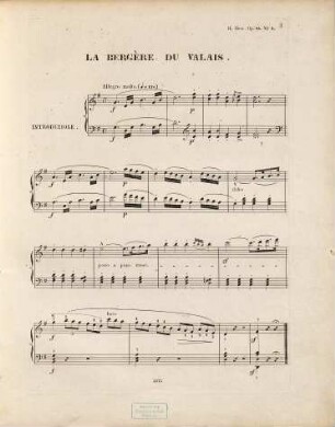Huit bagatelles pour le pianoforte : en forme de rondeaux & variations ; sur des airs nationaux & des thèmes favoris ; op. 85, 1. La bergère du valais