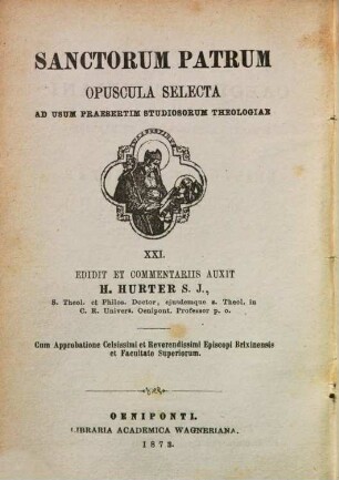 Sancti Caecilii Cypriani episcopi Carthaginensis et martyris Epistolae selectae