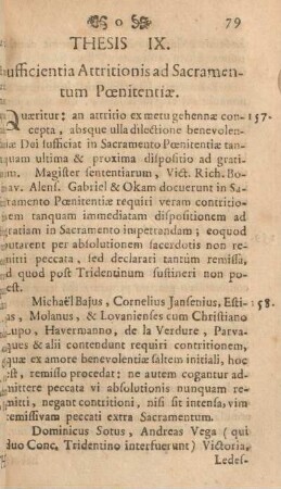 Thesis IX. Sufficientia attritionis ad sacramentum pœnitatiæ.