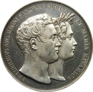 Prinz Friedrich August - Vermählung mit Prinzessin Maria Anna von Bayern