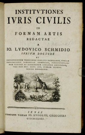 Institutiones Ivris Civilis : In Formam Artis Redactae