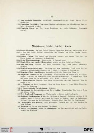 Nachtrag (Nr. 1257-1264)