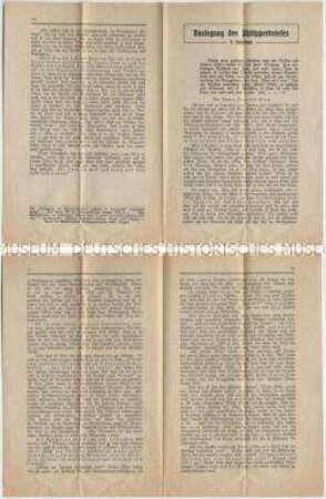 Flugschrift mit dem Text einer Predigt - Sachkonvolut