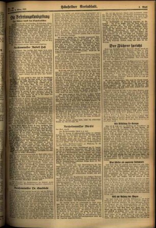 Zweite Ausgabe vom Montag, den 04. März 1935.