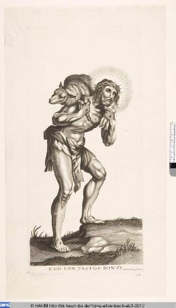 Christus mit einem Lamm über den Schultern