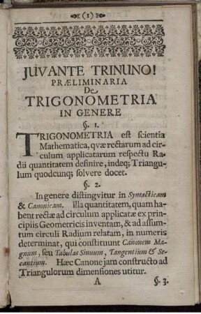 Juvante trinuno.